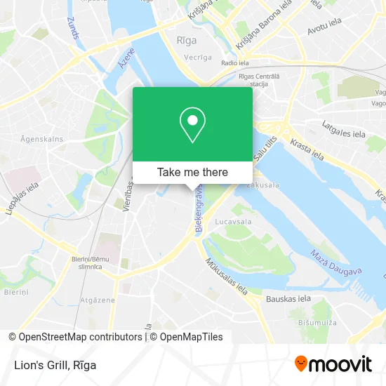 Lion's Grill map