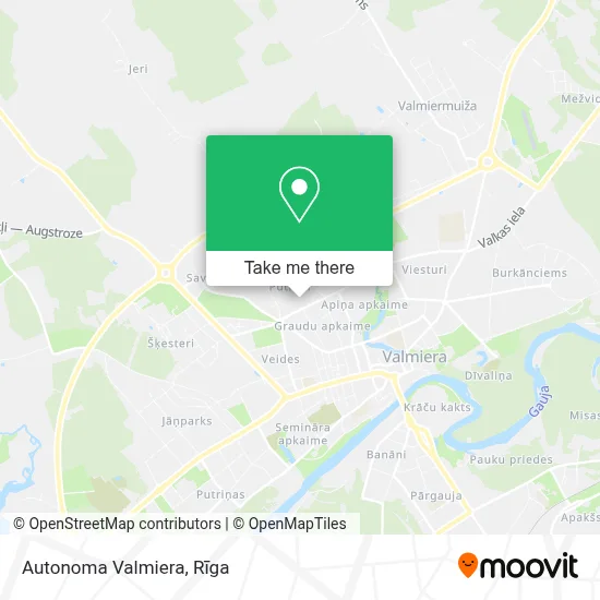 Autonoma Valmiera map