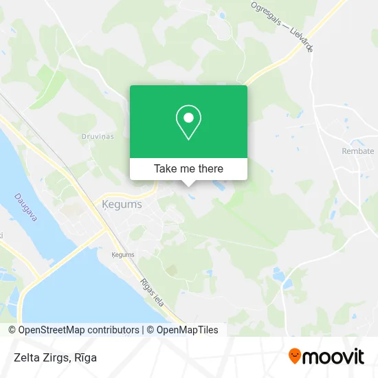 Zelta Zirgs map