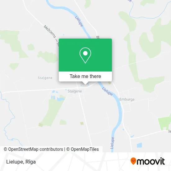 Lielupe map