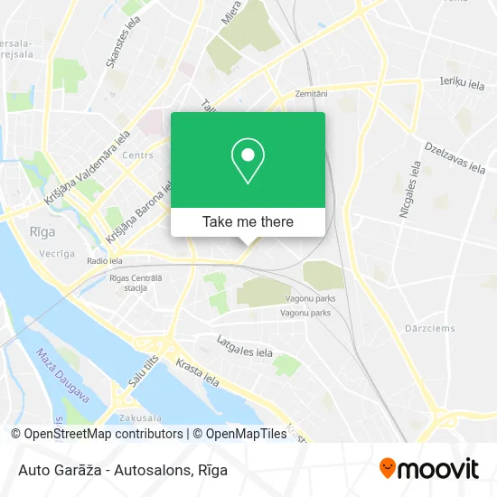 Auto Garāža - Autosalons map