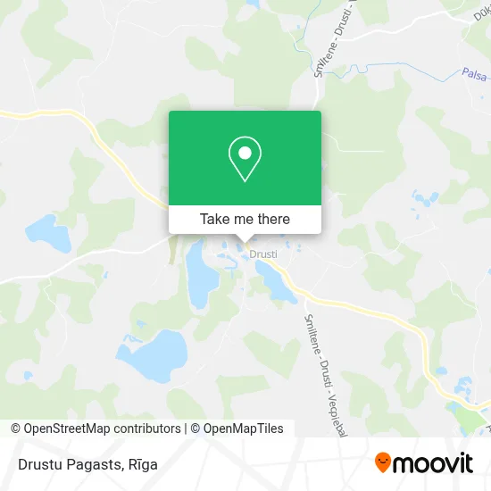 Drustu Pagasts map