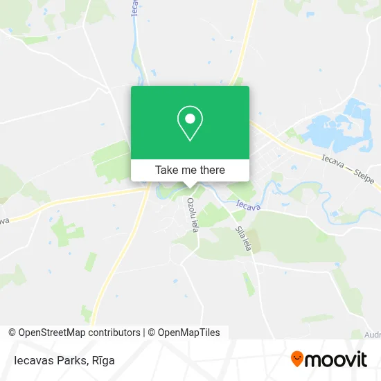 Iecavas Parks map