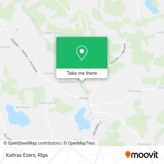Kaitras Ezers map