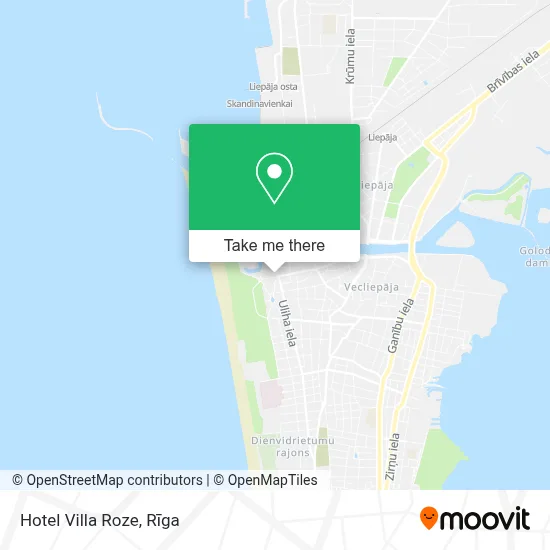 Hotel Villa Roze map