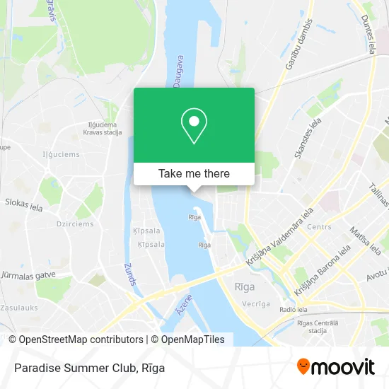 Paradise Summer Club map