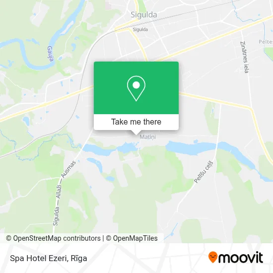 Spa Hotel Ezeri map