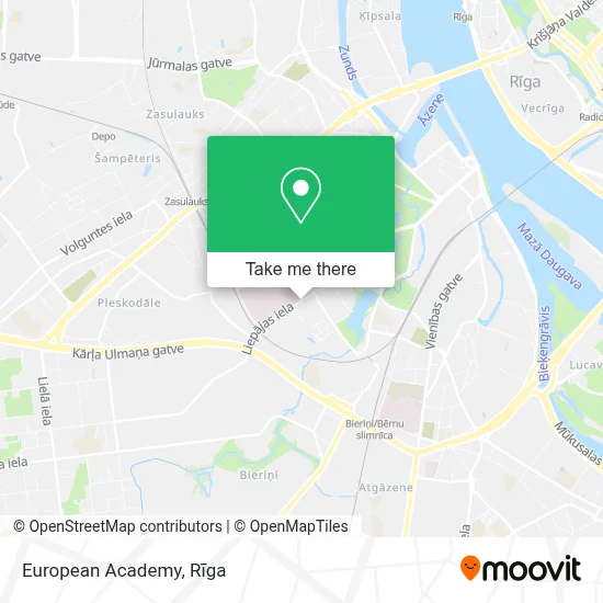 European Academy map