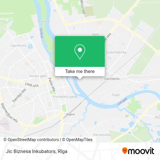 Jic Biznesa Inkubators map