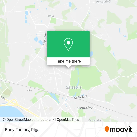 Body Factory map