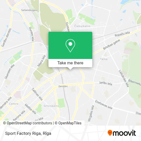 Sport Factory Riga map