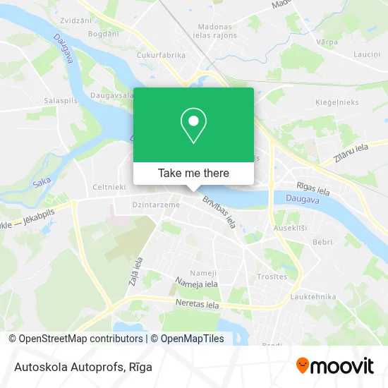 Autoskola Autoprofs map