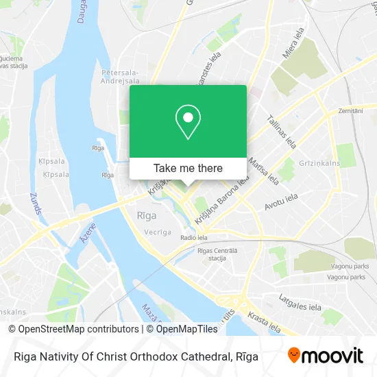 Riga Nativity Of Christ Orthodox Cathedral map