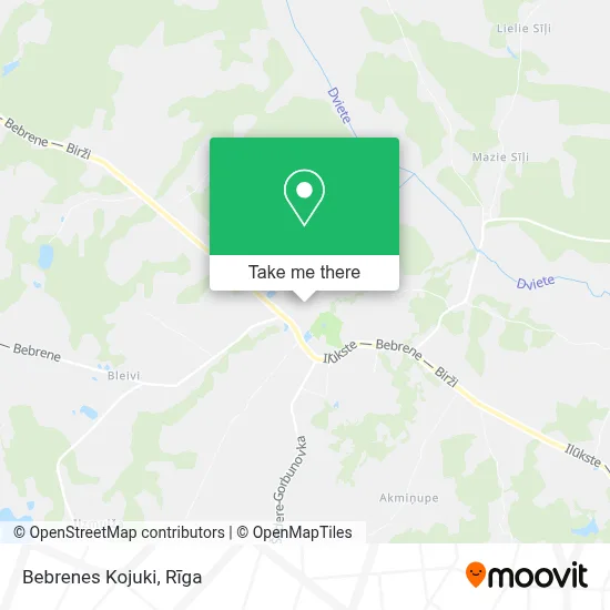 Bebrenes Kojuki map