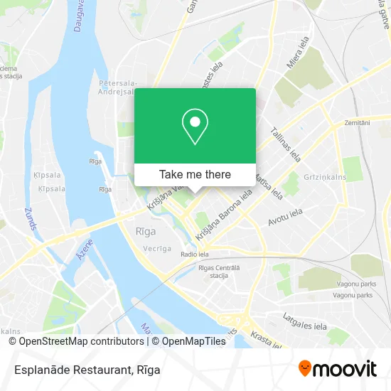 Esplanāde Restaurant map