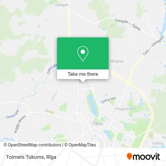 Tolmets Tukums map