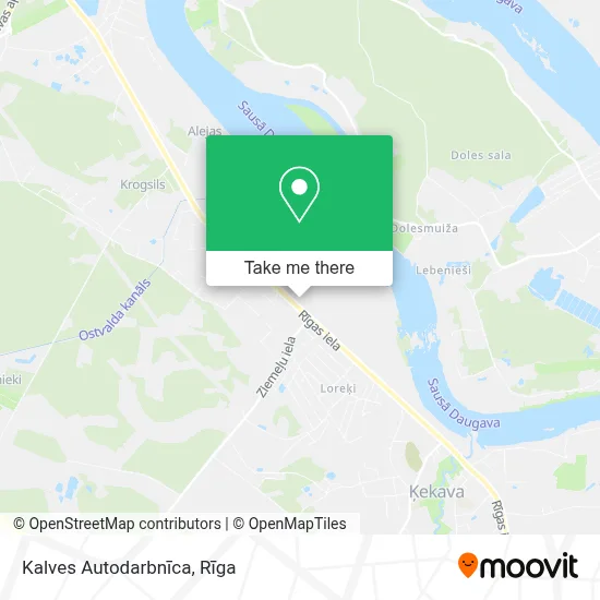 Kalves Autodarbnīca map