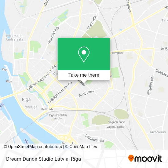 Dream Dance Studio Latvia map
