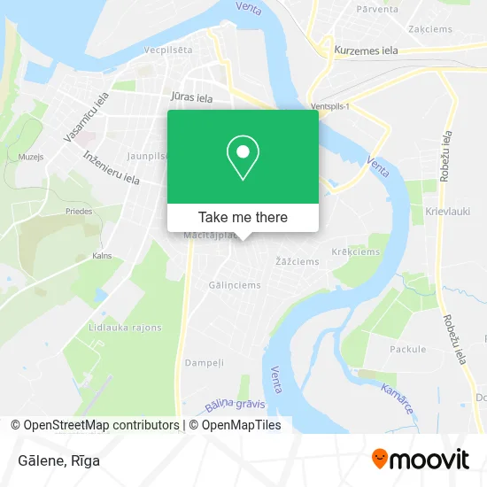 Gālene map