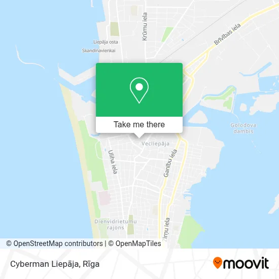 Cyberman Liepāja map