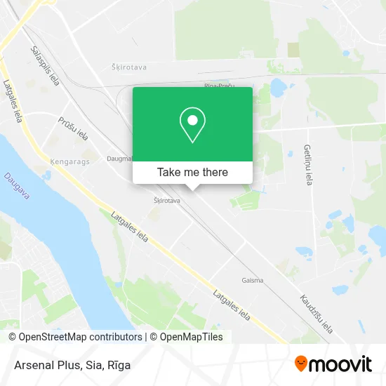 Arsenal Plus, Sia map