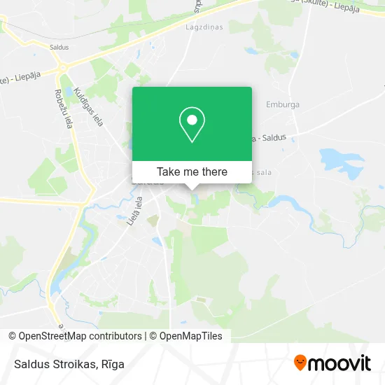Saldus Stroikas map