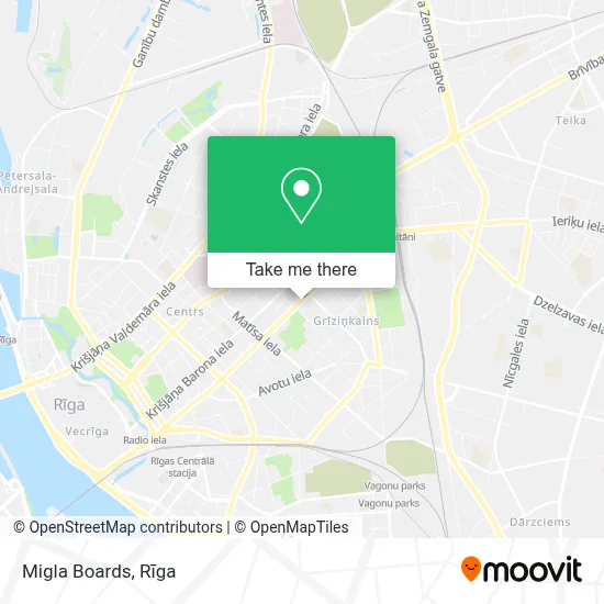 Migla Boards map
