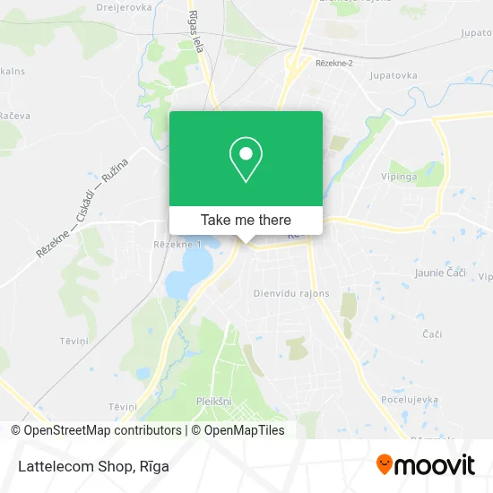 Lattelecom Shop map