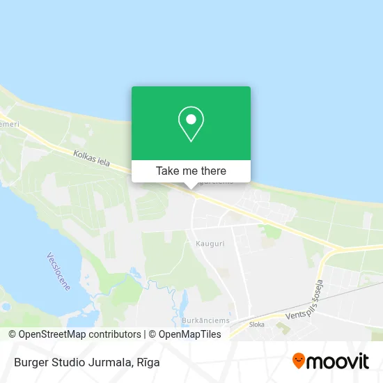 Burger Studio Jurmala map