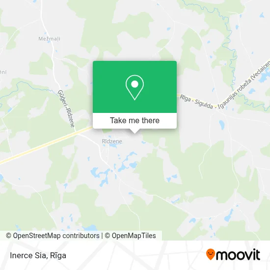 Inerce Sia map