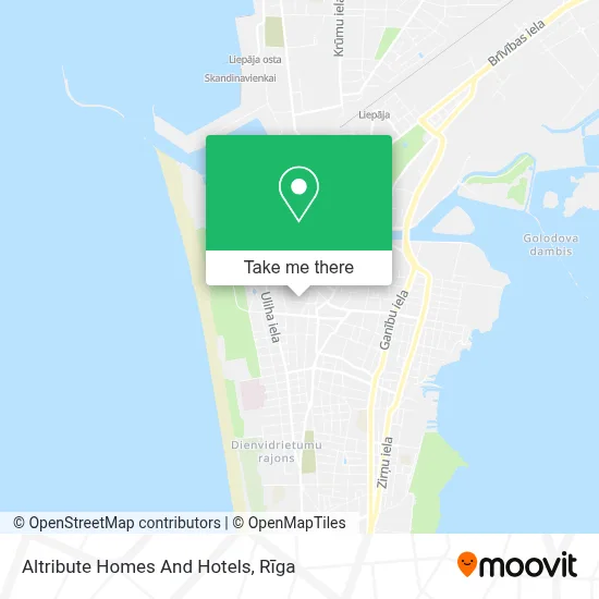 Altribute Homes And Hotels map