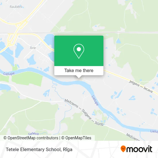 Tetele Elementary School map