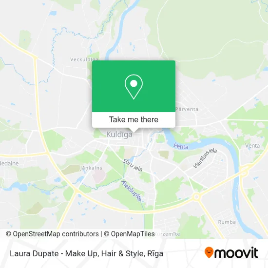Laura Dupate - Make Up, Hair & Style map