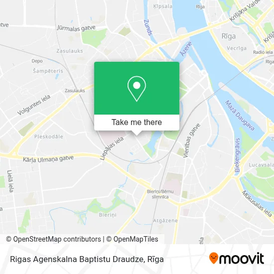 Rigas Agenskalna Baptistu Draudze map
