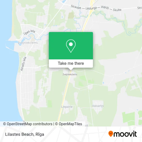 Lilastes Beach map