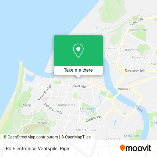 Rd Electronics Ventspils map
