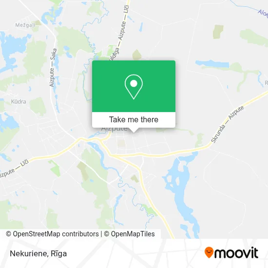 Nekuriene map