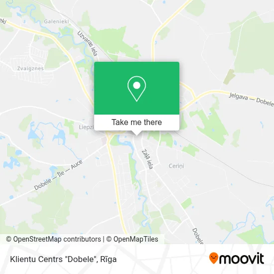Klientu Centrs "Dobele" map