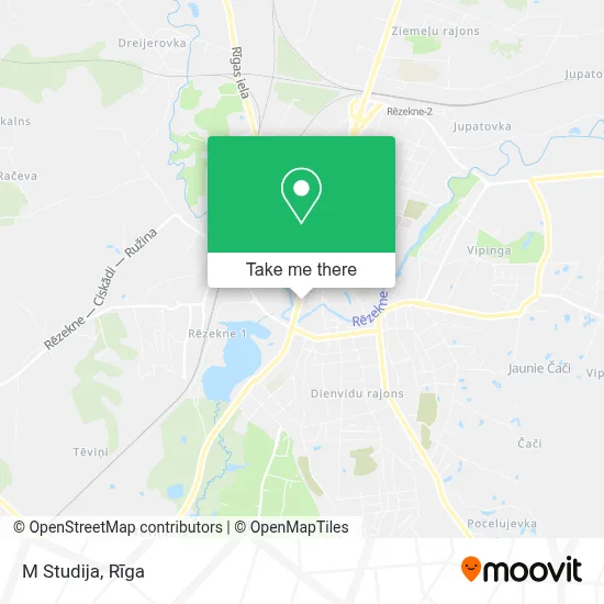 M Studija map