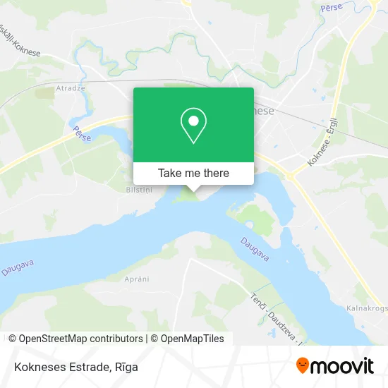 Kokneses Estrade map