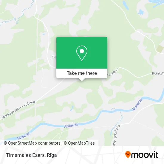 Timsmales Ezers map
