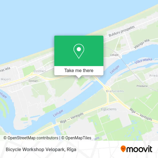 Bicycle Workshop Velopark map