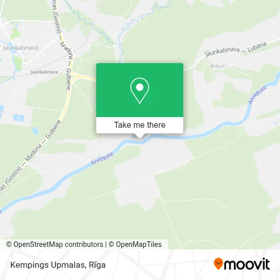 Kempings Upmalas map