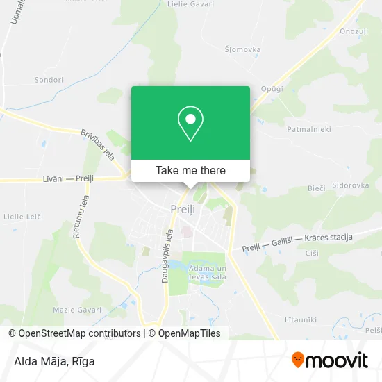 Alda Māja map