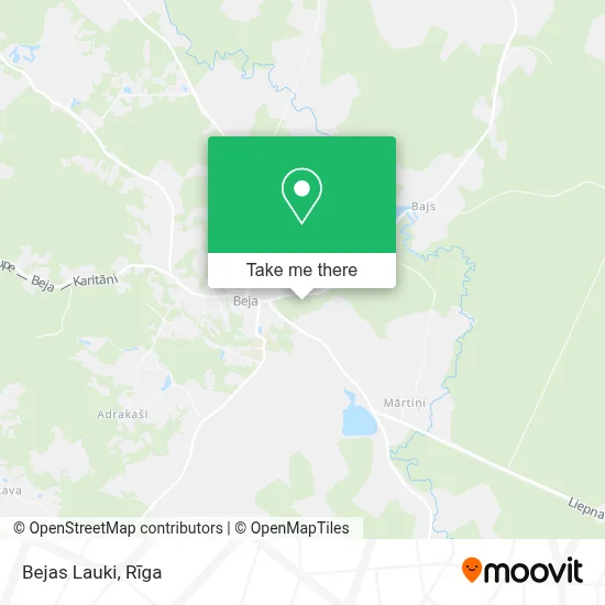 Bejas Lauki map