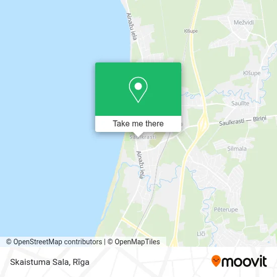 Skaistuma Sala map