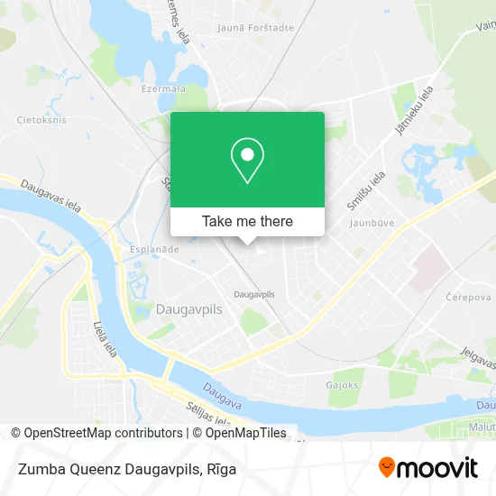 Zumba Queenz Daugavpils map