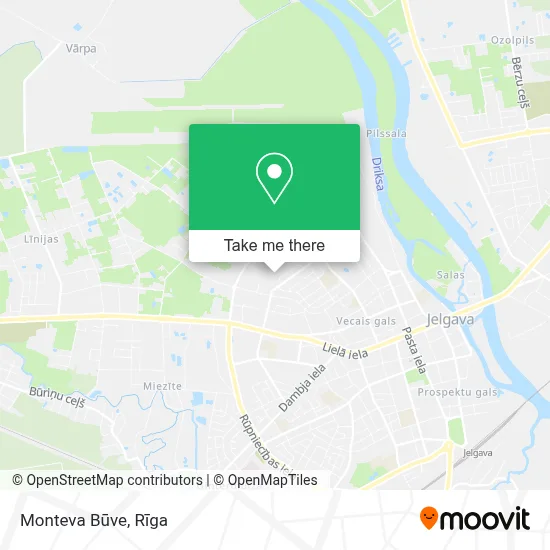 Monteva Būve map