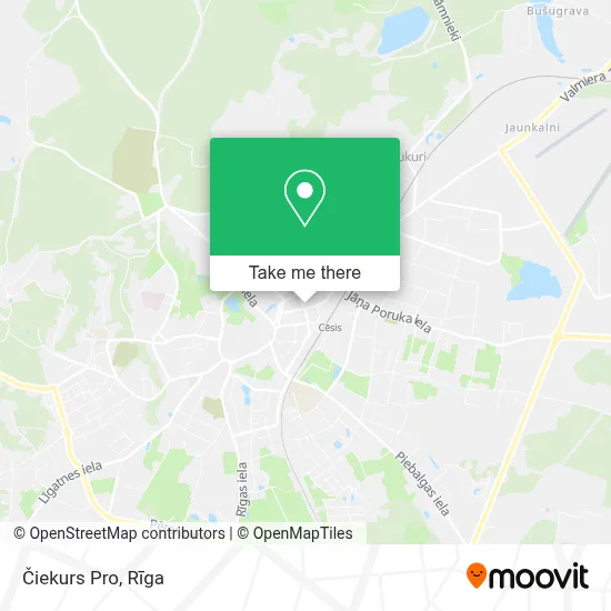 Čiekurs Pro map