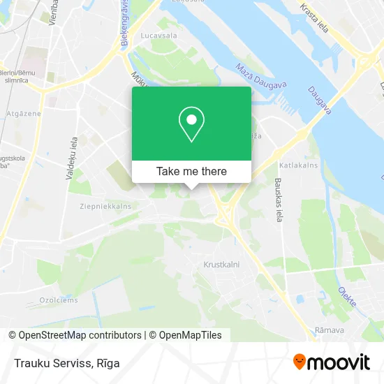Trauku Serviss map